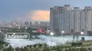 Белый дым напугал жителей в районе Президентского парка в Астане