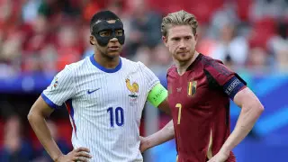 Победителя матча Франция - Бельгия определил гол на 85-й минуте