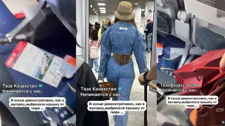 "Дорого снаружи – нищета в голове": семья в самолете возмутила Казнет