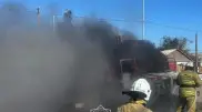 Грузовой автомобиль сгорел в Атырау