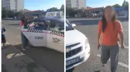 Жесткий конфликт таксиста и пассажирки попал на видео в Астане