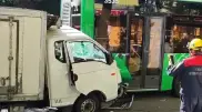 ДТП с участием грузовика и автобуса произошло в Алматы