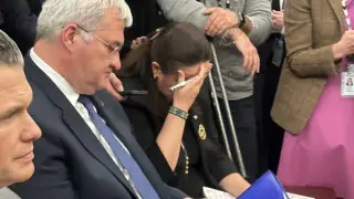 Реакция посла Украины на перепалку Трампа с Зеленским попала на видео