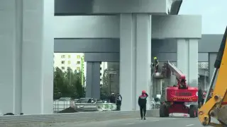 LRT в Астане начали украшать: кадры