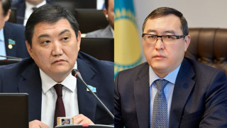 Бакытжан Базарбек,  Марат Султангазиев. Фото:parlam.kz, gov.kz