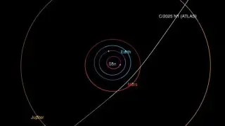 На момент обнаружения объект 3I/ATLAS находился примерно в 525 миллионах километров от Земли. © Catalina Sky Survey
