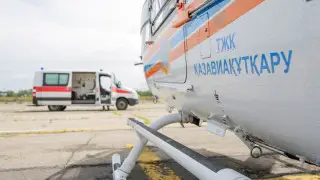 Российских туристок эвакуировали с гор в Алматинской области на вертолете