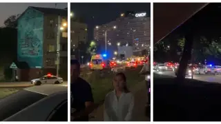 Кадры видео очевидцев