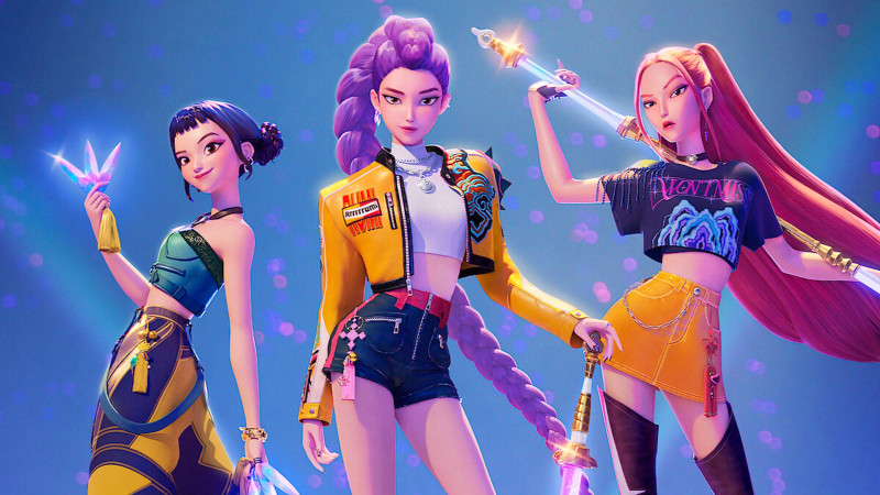 Кадр из мультфильма "KPop Demon Hunters"