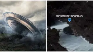 СМИ и соцсети спорят из-за фото “инопланетного корабля в Антарктиде“