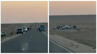 10 человек погибли в страшном ДТП на трассе в Казахстане