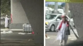 Амантай қажы разрисовал мост и получил штраф