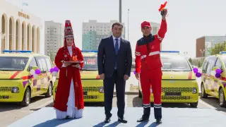 Туркестанская область получила 60 современных Hyundai Staria Ambulance