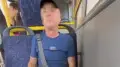 “Делал это прямо в автобусе“: странное поведение мужчины сняли на видео в Алматы