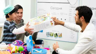 Звёзды тенниса Хачанов и Марожан поддержали детей с аутизмом в Алматы