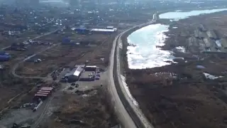 Построенная год назад плотина в Петропавловске начала разрушаться