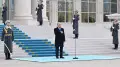 Президент Казахстана принял участие в церемонии поднятия Государственного флага