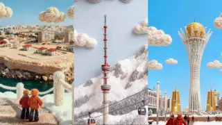 Казахстанские города стали амигуруми