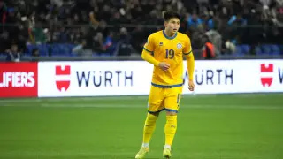 Дастан Сатпаев забил Бельгии свой первый гол за сборную Казахстана