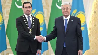 Высшую государственную награду Казахстана получил Сердар Бердымухамедов