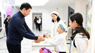 Дархан Сатыбалды посетил Дворец школьников и Музей Алматы