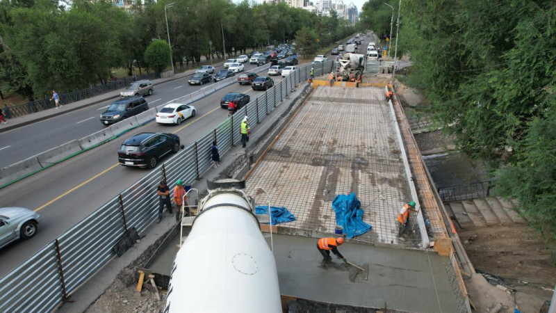 Мост через Есентай в Алматы / 11 июля 2023 / Фото: Gov.kz