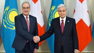 Токаев провёл переговоры с вице-президентом Швейцарии