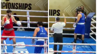 Казахстанский боксер нокаутом выиграл первый бой на чемпионате мира в Дубае