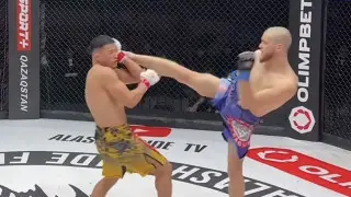 Бой Казахстан - Россия обернулся нокаутом за 11 секунд