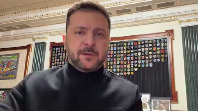 Кадр из видео: t.me/V_Zelenskiy_official