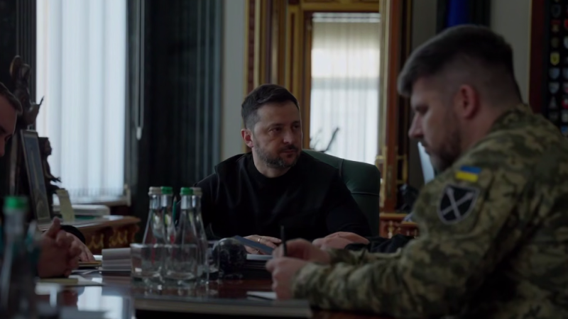 Кадры из видео/t.me/V_Zelenskiy_official