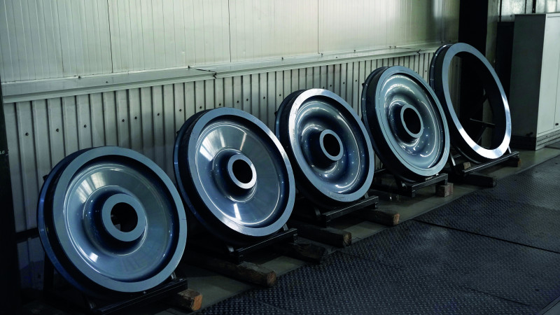 Цельнокатаные колеса. Фото Railways Systems KZ