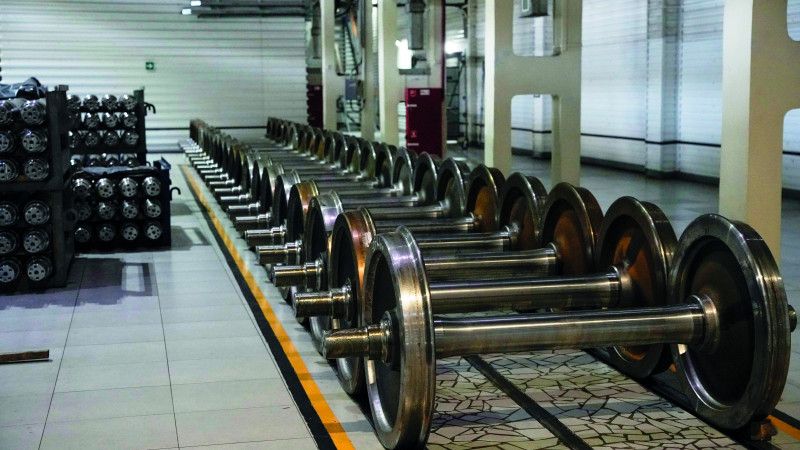 Оси и колесные пары . Фото Railways Systems KZ