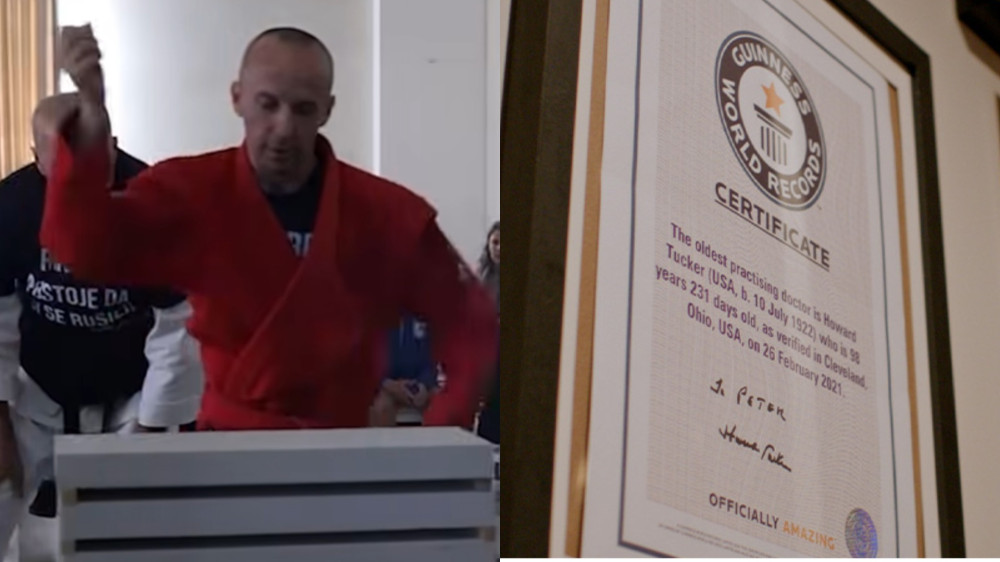 Кадры из видео; instagram.com/guinnessworldrecords