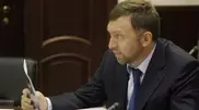 Kazakhstan’s President Nursultan Nazarbayev meets Russia’s metal tycoon Oleg Deripaska