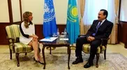 PM Massimov meets UNICEF Representative in Kazakhstan Hanaa Singer
