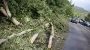 Four people hospitalized after a storm in Almaty