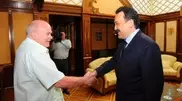 Kazakhstan’s PM Massimov meets world-renown plasma physicist Dr. Evgeny Velikhov