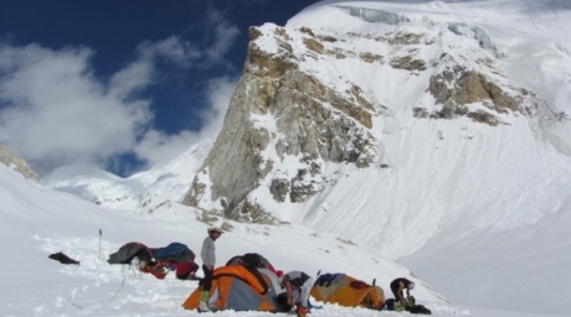 First camp (5,300 meters). Photo ©M.Zhumayev