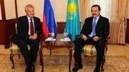 Kazakhstan’s PM Karim Massimov meets Minister of Industry and Trade Viktor Khristenko of Russia