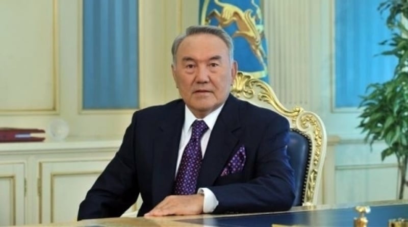 Nursultan Nazarbayev. Tengrinews.kz stock photo