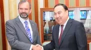 Kazykhanov and Fairfax had an hour long discussion of U.S.-Kazakh relations