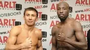 Golovkin knocked down Simon in the first round