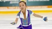 11-y.o. Kazakhstan figure skater performed in Christmas Meeting tournament in Moscow