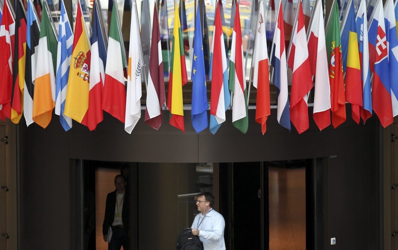 European Union's national flags. ©REUTERS