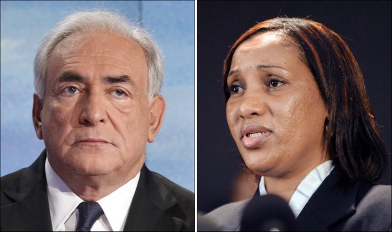 a 32-year-old Guinean immigrant Nafissatou Diallo (R) and Dominique Strauss-Kahn(L).