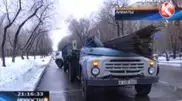 Truck driver almost smashed by loose rods in Almaty