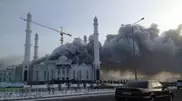 PHОTO & VIDEO: New Astana mosque Khazret Sultan is on fire 