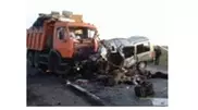 PHOTO: 16 Kyrgyzstan citizens killed in a car accident in Karaganda oblast
