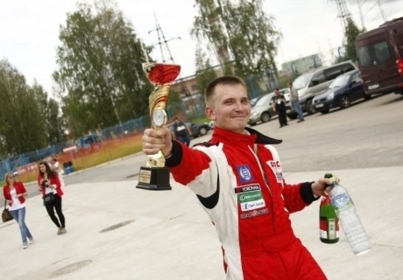 Alexander Artemyev. Racer's personal stock photo